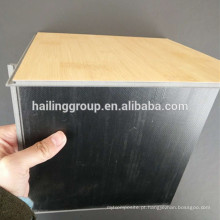 Anti-slip backing Glueless pedra luxo vinil solto colocar piso em pvc telha